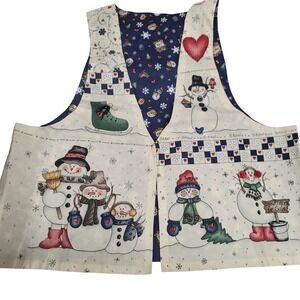 Diana Marcum Snowbuddies Pattern Handmade Christmas Vest Vintage Cottagecore 90s